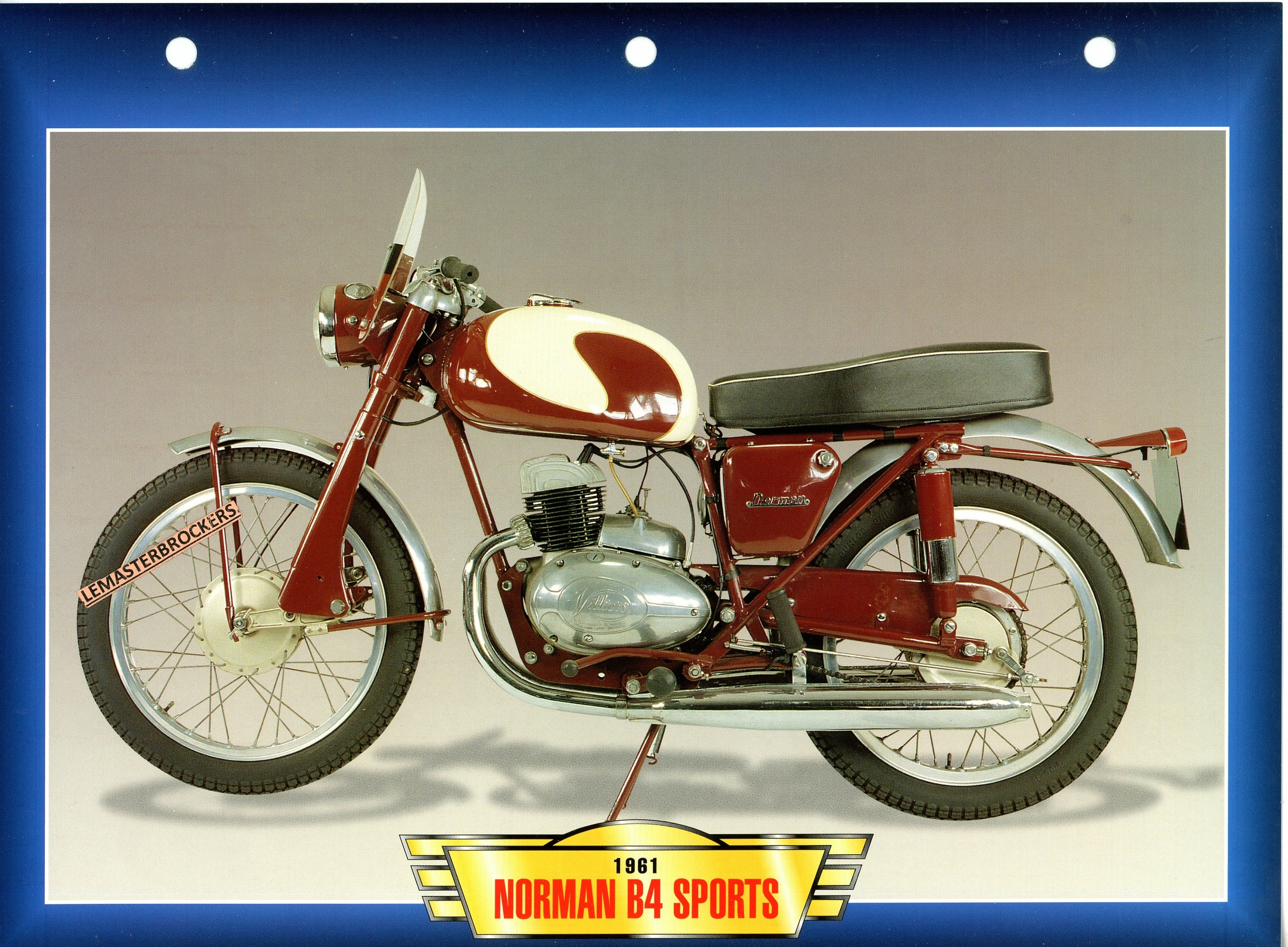 NORMAN-B4-SPORTS-1961-FICHE-MOTO-ATLAS-ÉDITION-LEMASTERBROCKERS