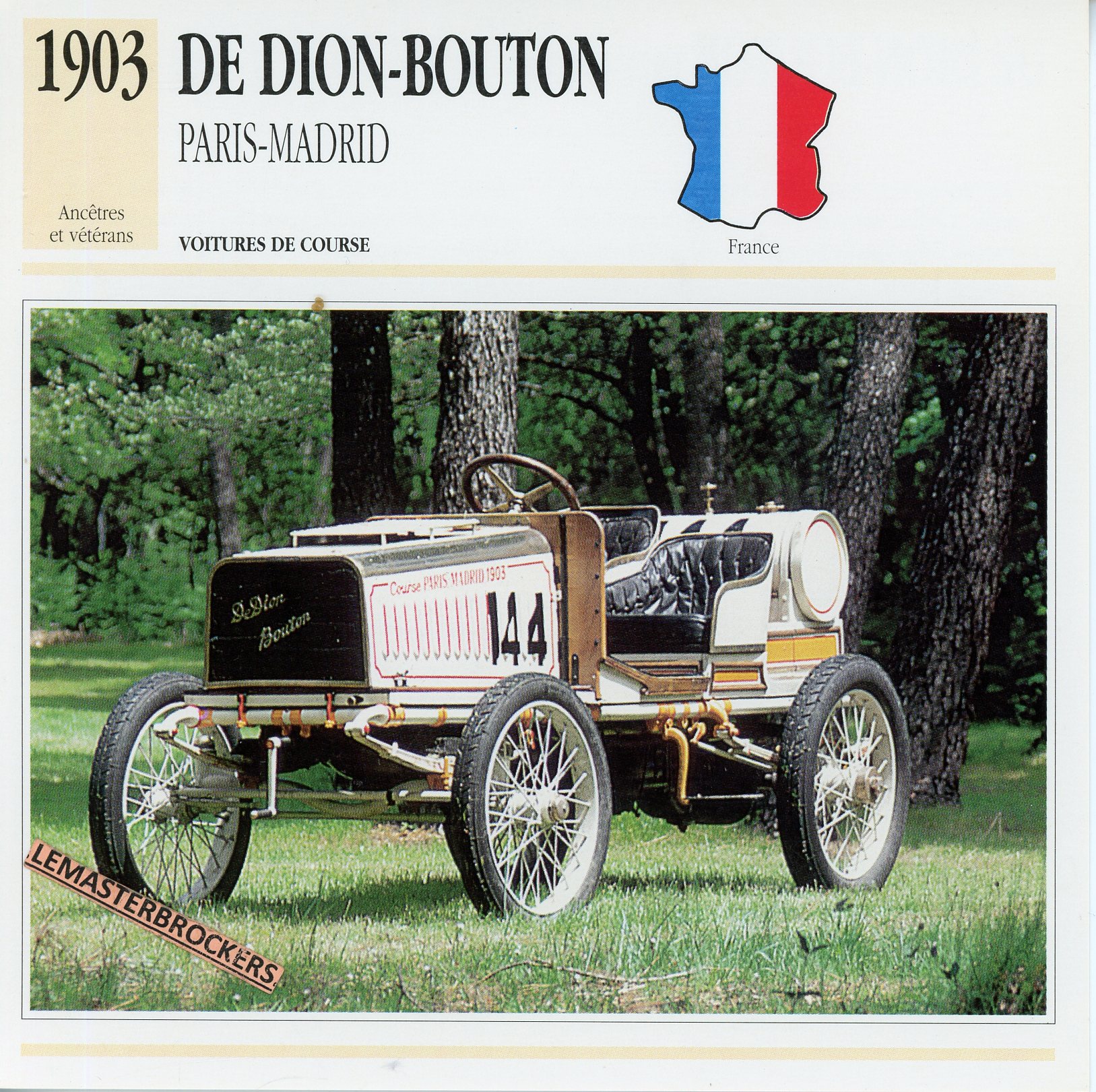 DE-DION-BOUTON-PARIS-MADRID-1903-FICHE-AUTO-ATLAS-LEMASTERBROCKERS