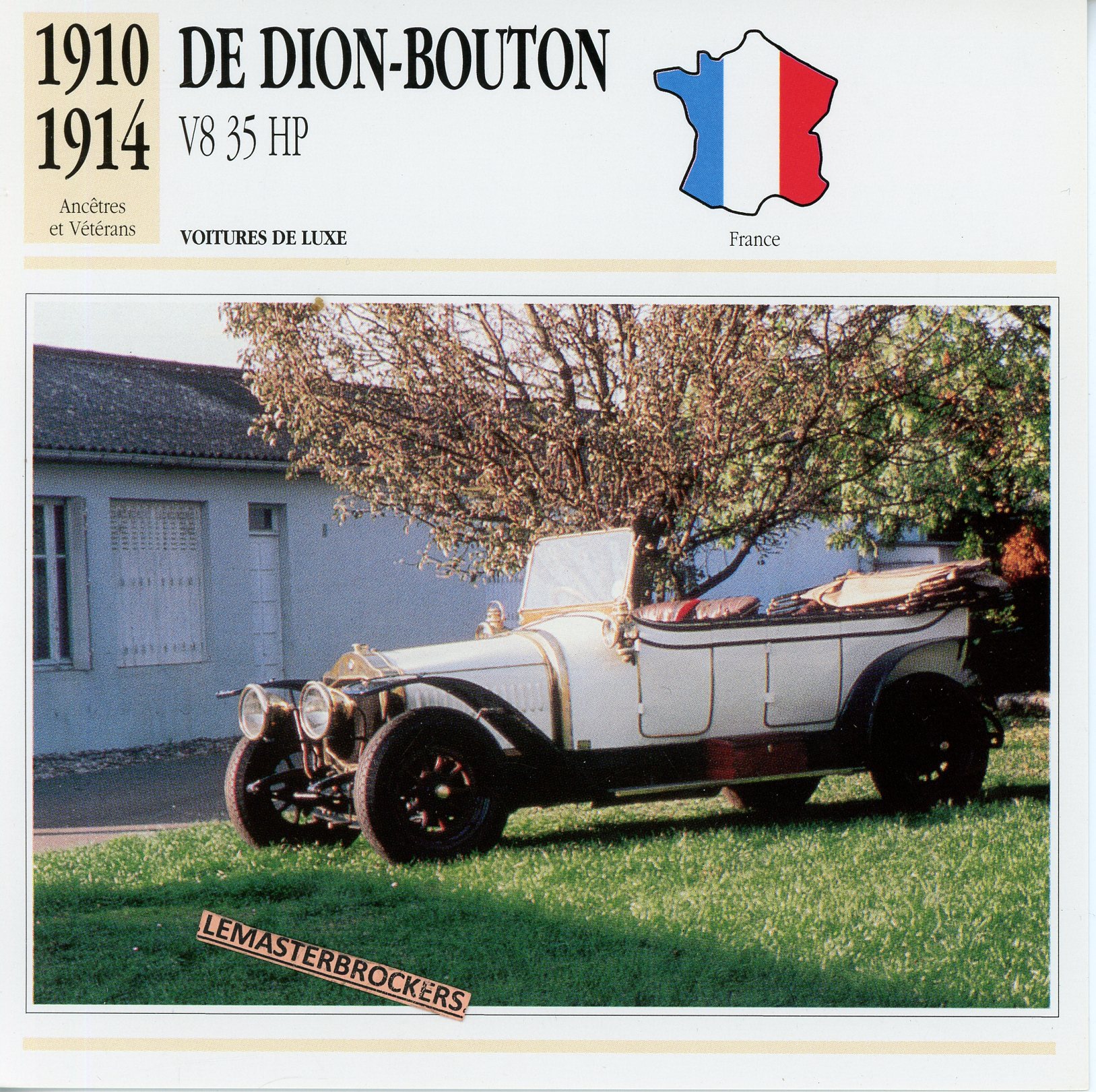 DE-DION-BOUTON-V8-35HP-FICHE-AUTO-ATLAS-LEMASTERBROCKERS