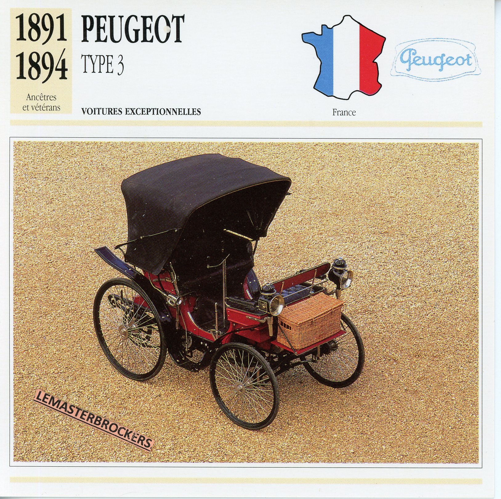 PEUGEOT-TYPE-3-1891-1894-FICHE-AUTO-ATLAS-LEMASTERBROCKERS