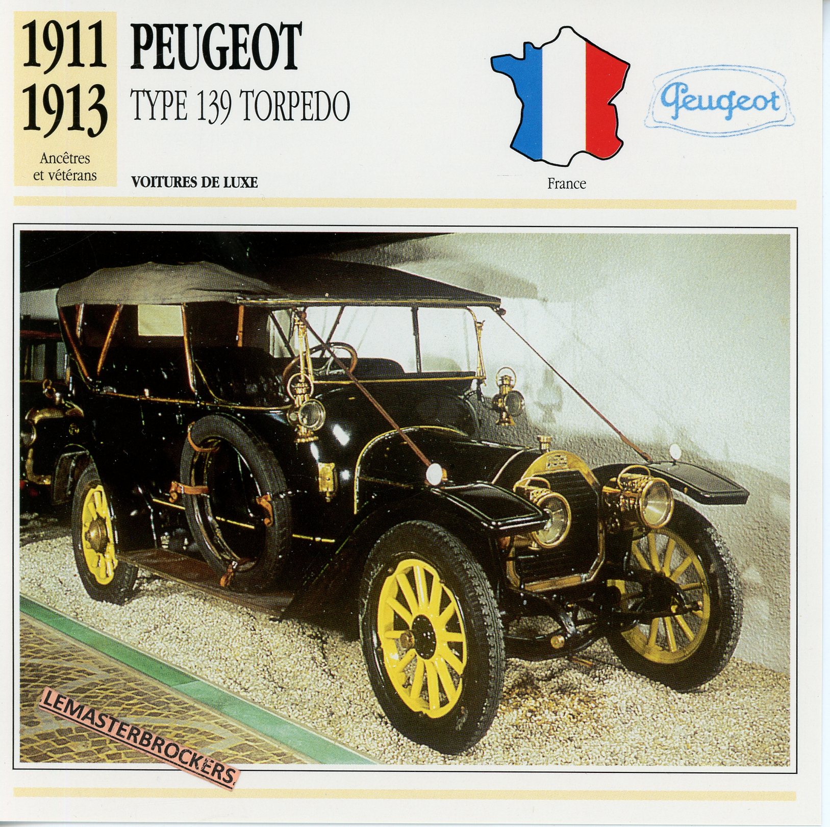 PEUGEOT-TORPEDO-1911-1913-FICHE-AUTO-ATLAS-LEMASTERBROCKERS