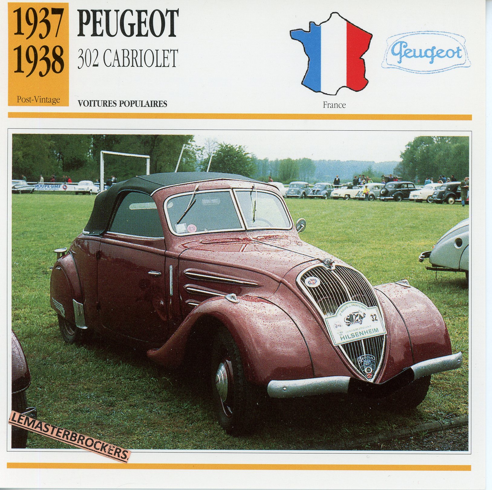 PEUGEOT-302-CABRIOLET-1937-1938-FICHE-AUTO-ATLAS-LEMASTERBROCKERS