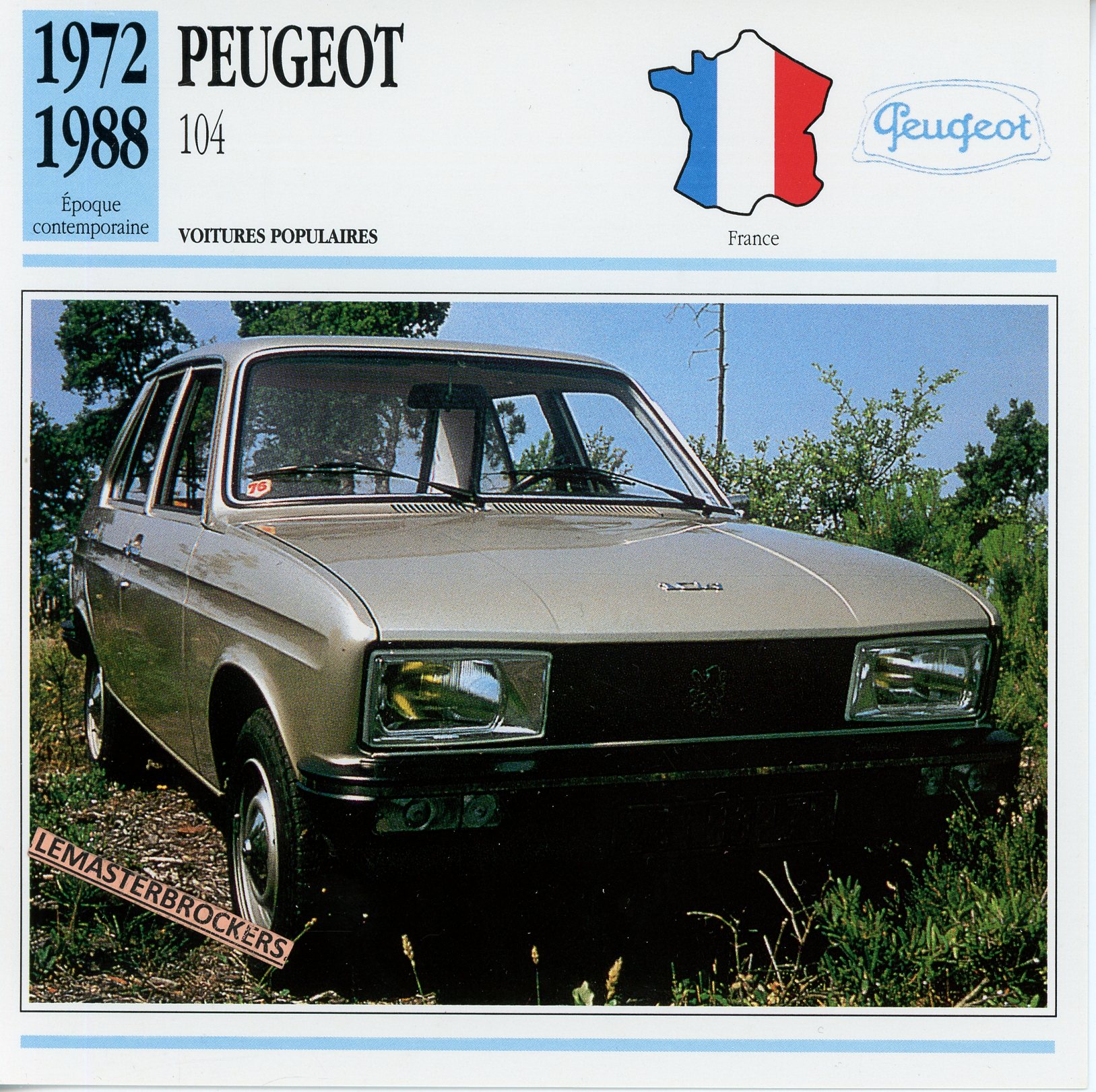 PEUGEOT-104-1972-1988-FICHE-AUTO-ATLAS-LEMASTERBROCKERS
