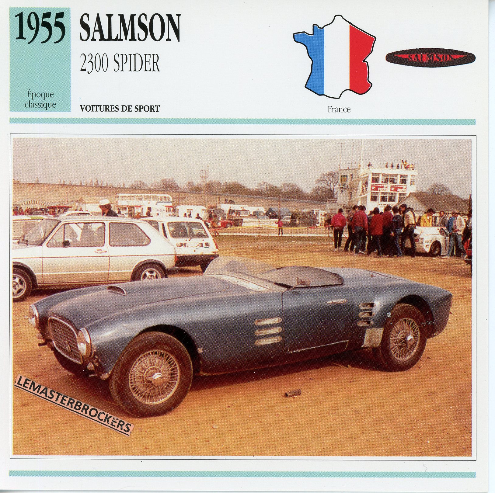SALMSON-2300-SPIDER-1955-FICHE-AUTO-ATLAS-LEMASTERBROCKERS