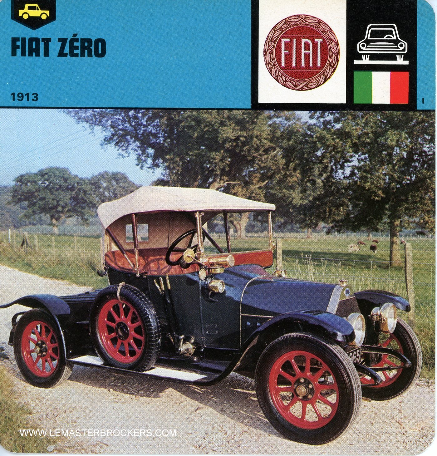 FICHE FIAT ZÉRO - 1913