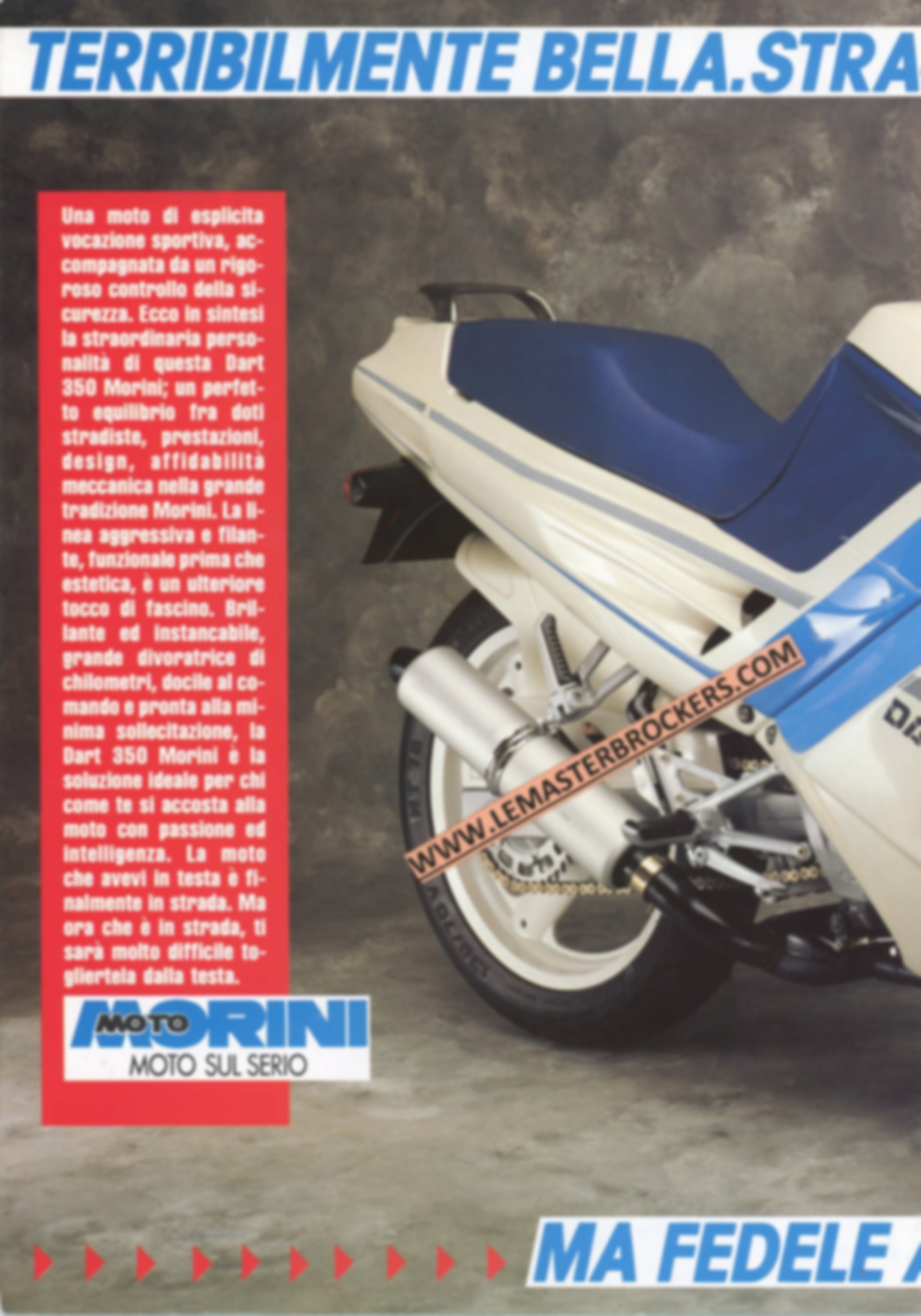 BROCHURE-MORINI-DART-350-LEMASTERBROCKERS-PROSPEKT-Dépliant