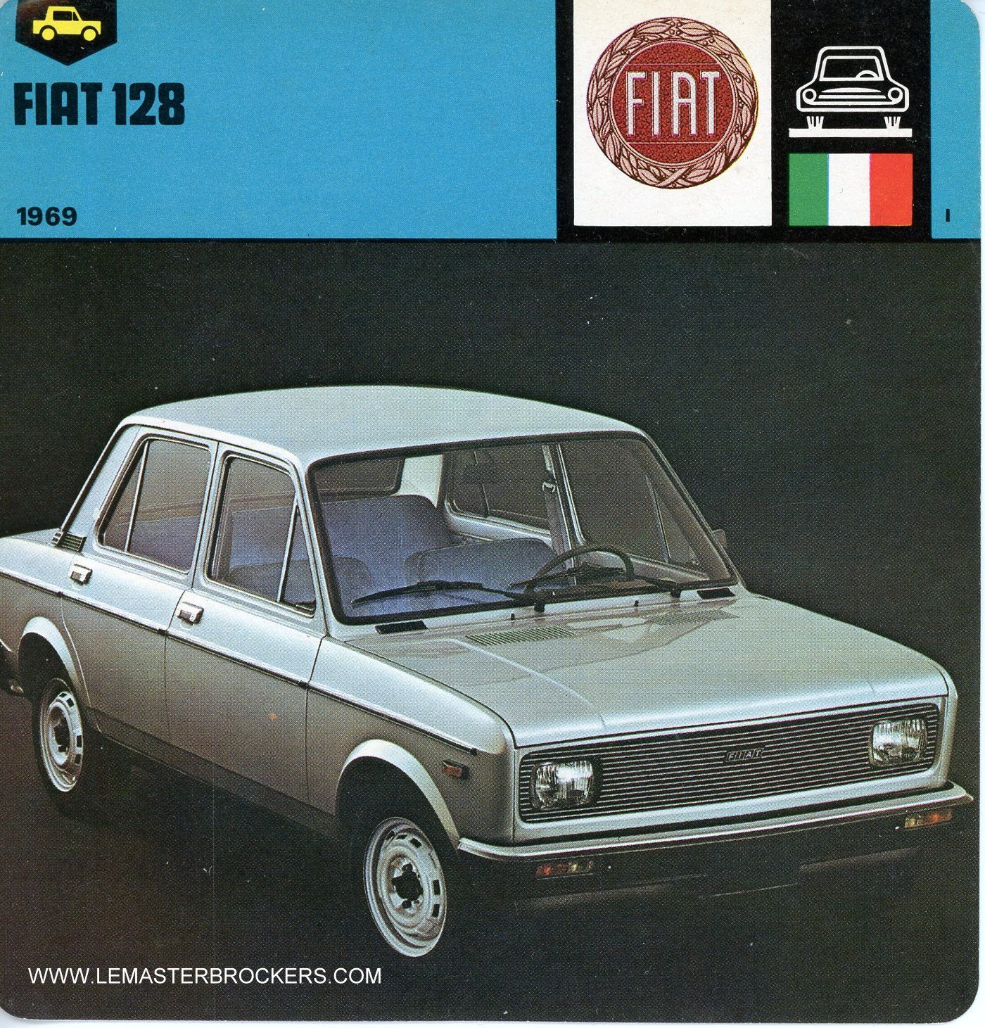 FICHE AUTO FIAT 128 - 1969