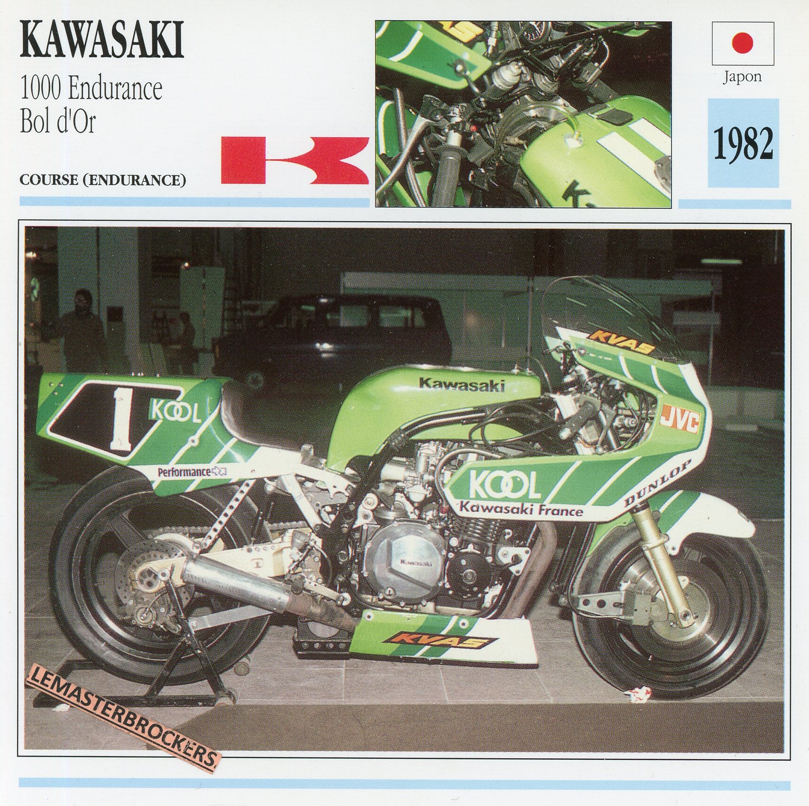 KAWASAKI-BOL-D'OR-ENDURANCE-1982-FICHE-MOTO-KAWASAKI-1000-LEMASTERBROCKERS