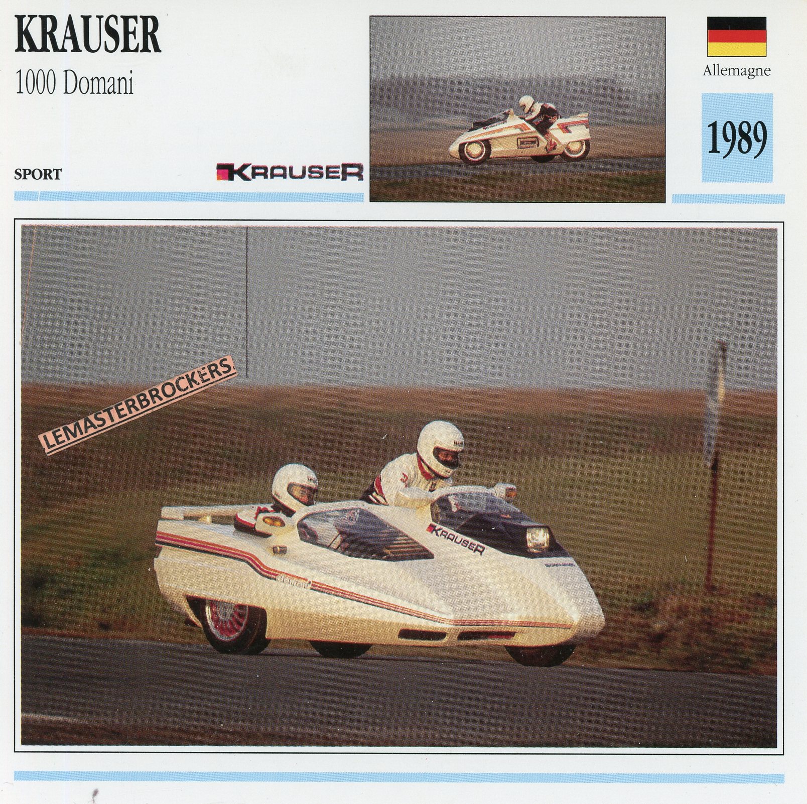 KRAUSER-1000-DOMANI-1989-FICHE-MOTO-SIDE-CAR-LEMASTERBROCKERS