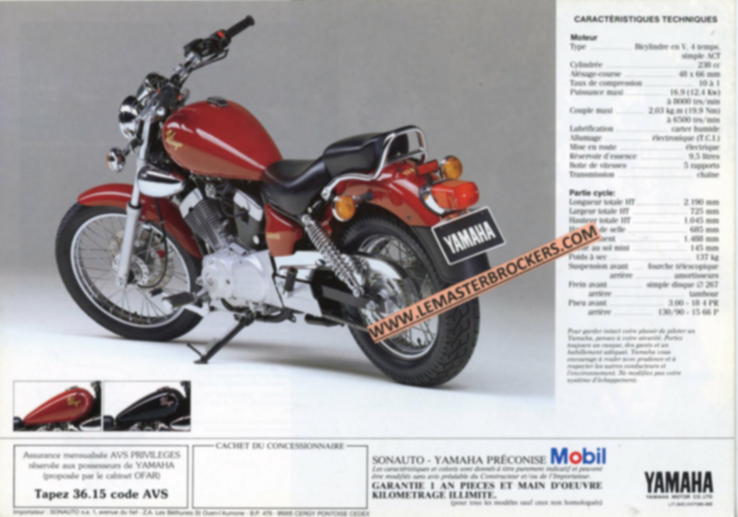 brochure-moto-yamaha-xv-250-virago-xv250-prospekt-LEMASTERBROCKERS