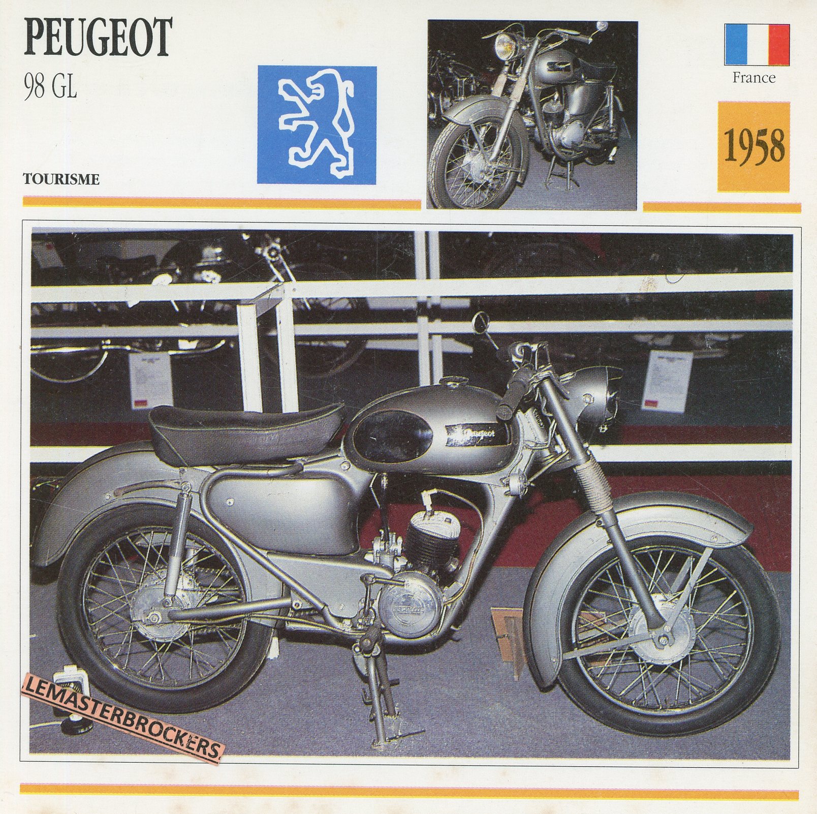 PEUGEOT-98-GL-1958-FICHE-MOTO-LEMASTERBROCKERS