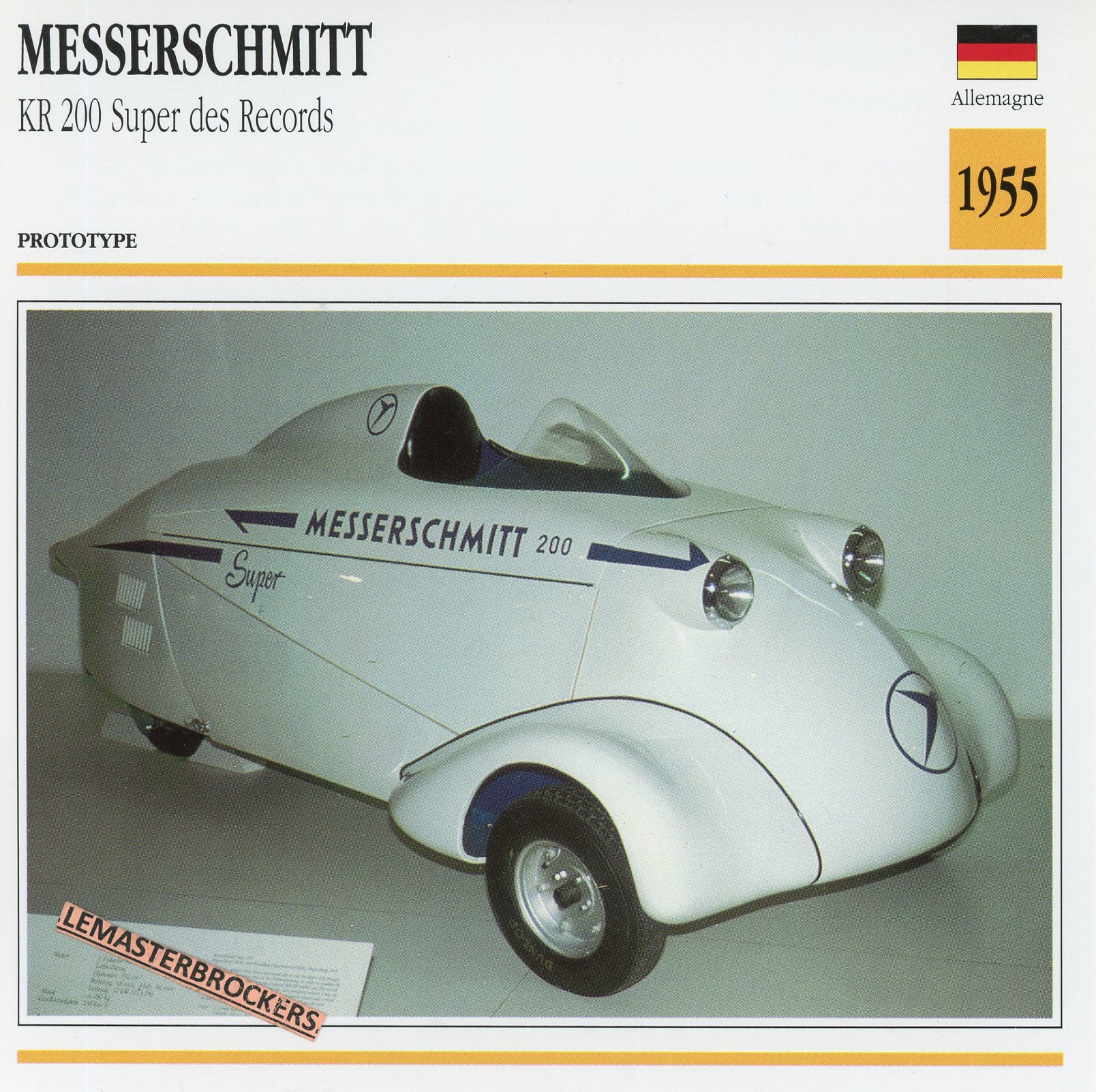 FICHE-MESSERSCHMITT-KR200-RECORDS-1955-LEMASTERBROCKERS