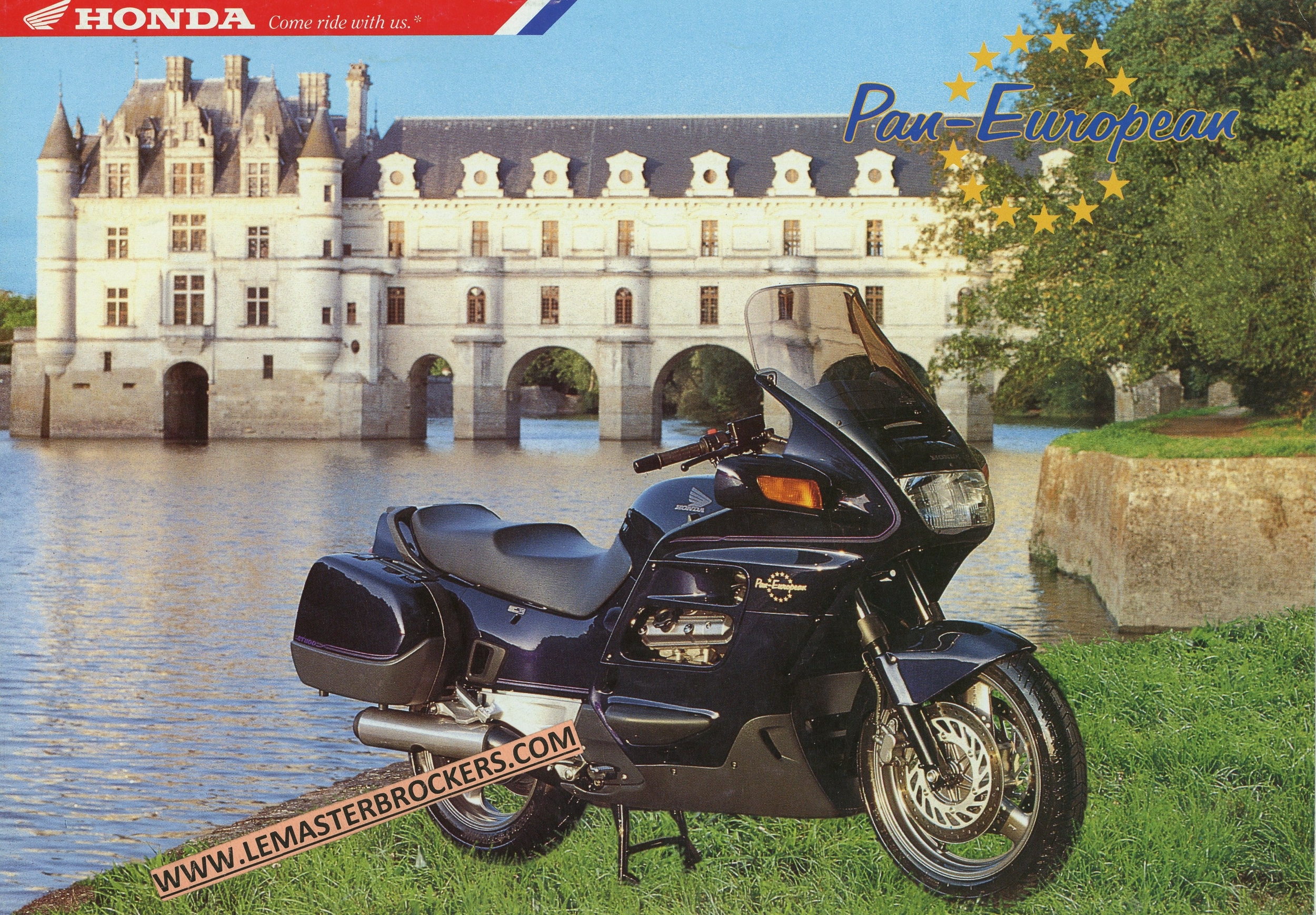 BROCHURE-MOTO-HONDA-PAN-EUROPEAN-PROSPEKT-DEPLIANT-LEMASTERBROCKERS