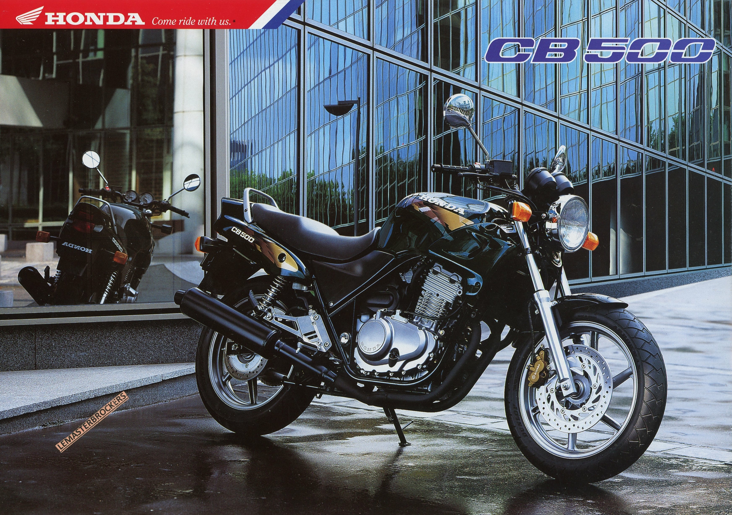 BROCHURE-MOTO-HONDA-CB-500-LEMASTERBROCKERS-CB500-1996