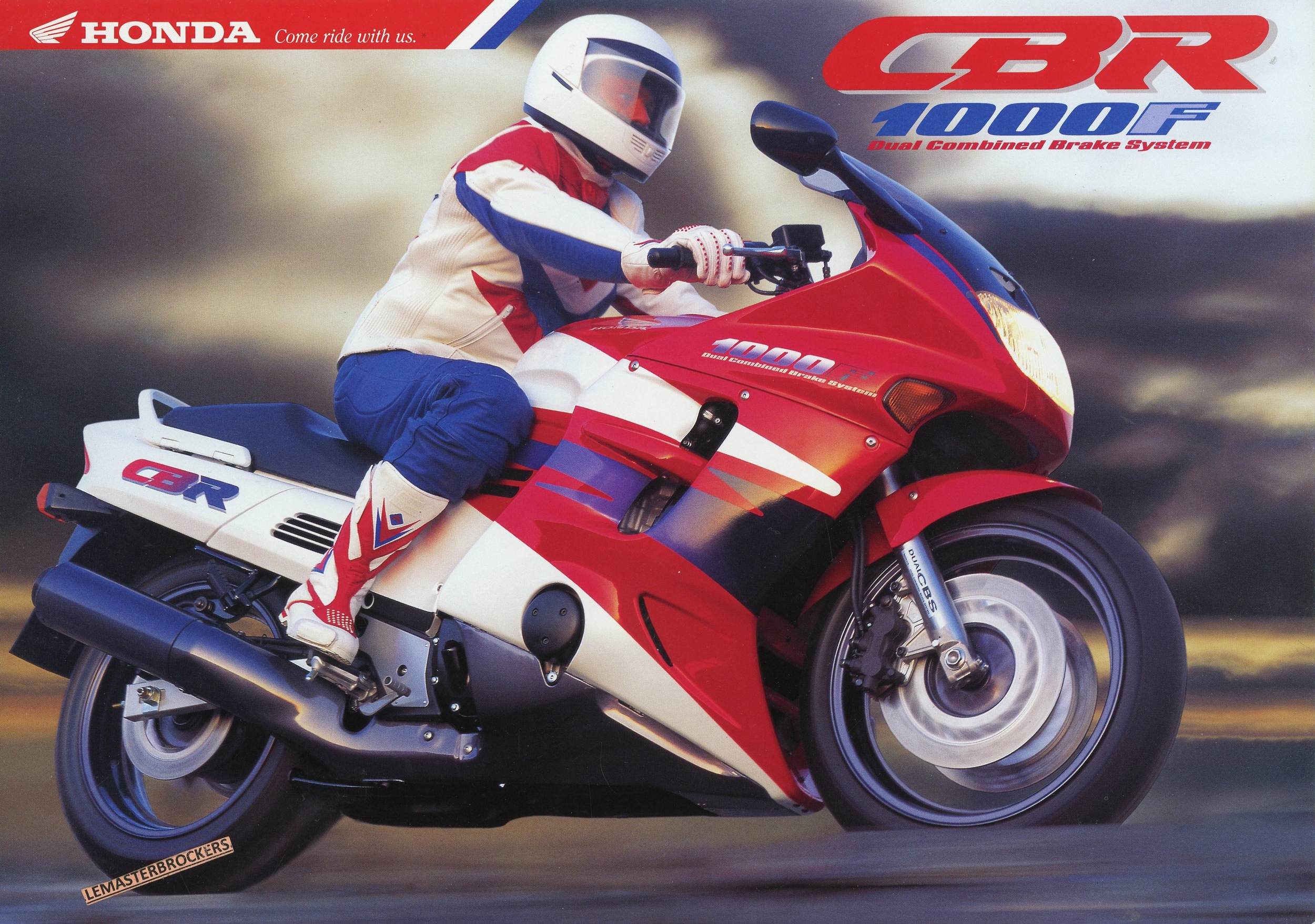 BROCHURE-MOTO-HONDA-CBR-1000-F-LEMASTERBROCKERS-CBR1000F-1993