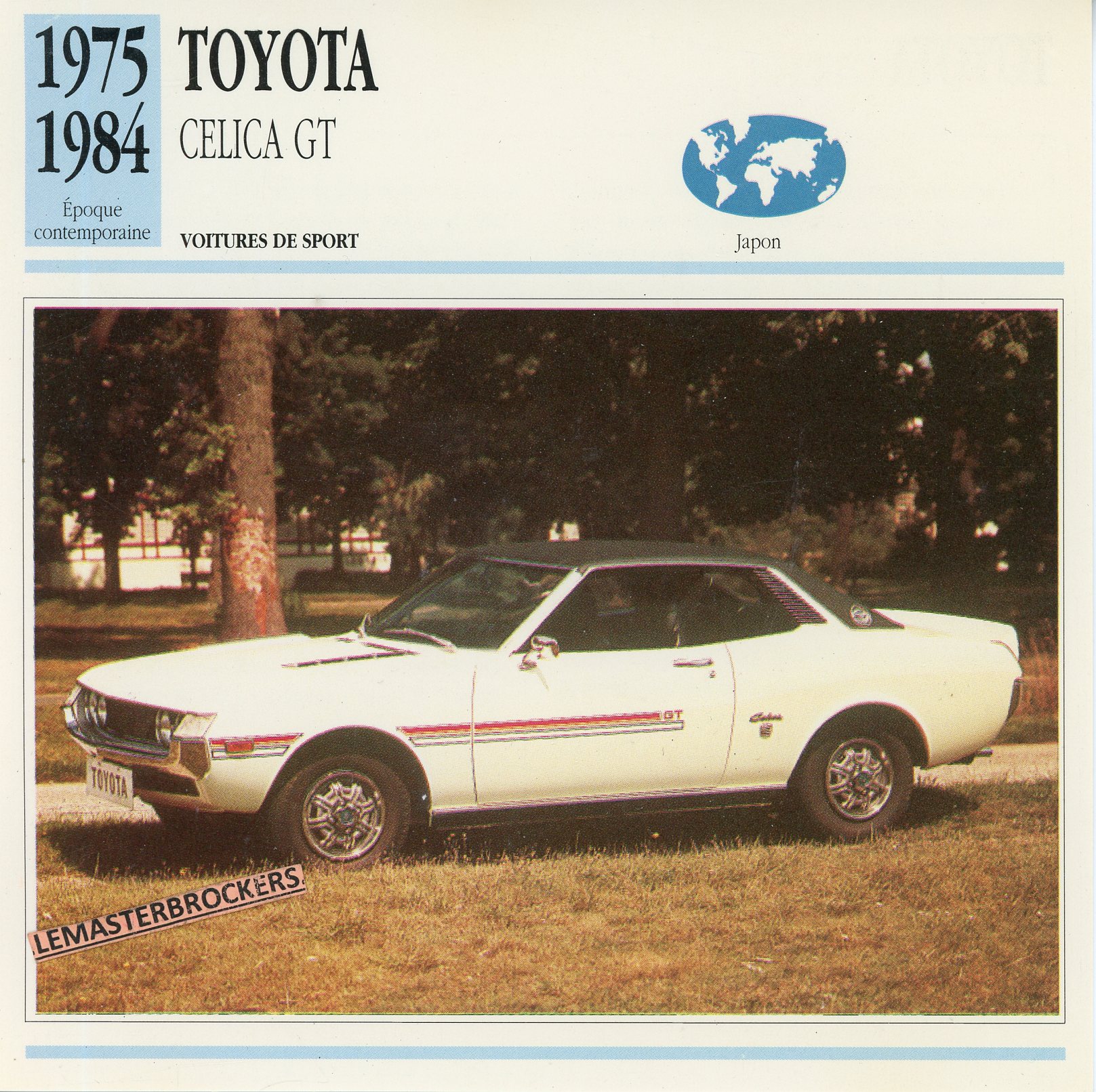 TOYOTA CELICA GT 1975 1984 - FICHE AUTO