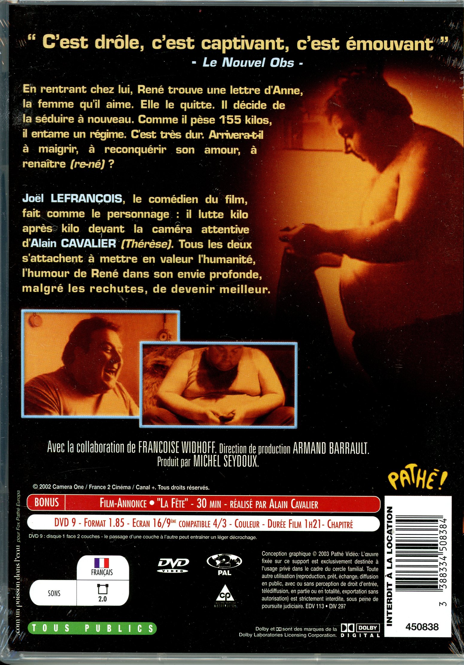 JOËL FRANCOIS - ALAIN CAVALIER-DVD-NEUF-RENE-3388334508384-LEMASTERBROCKERS