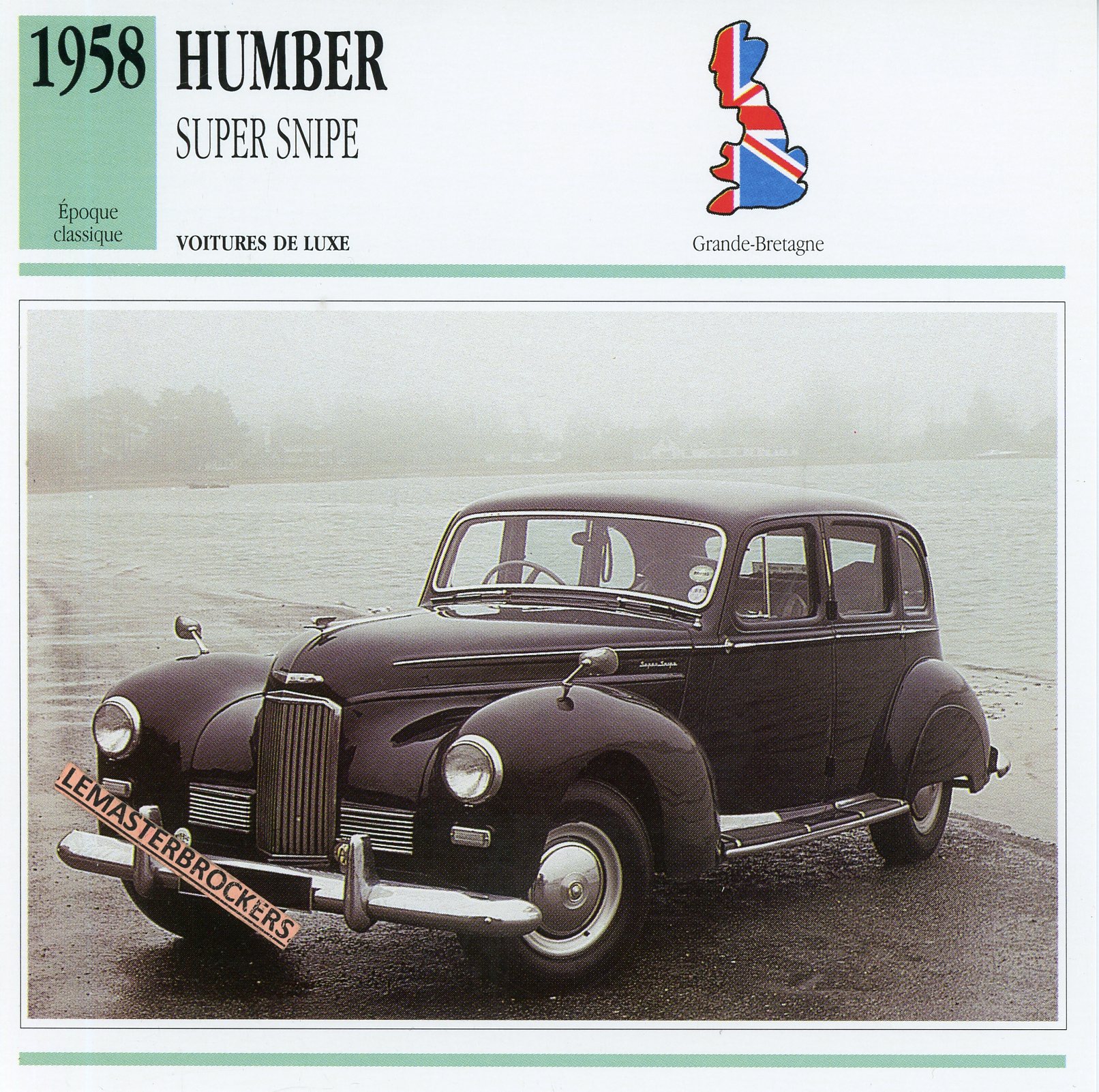 FICHE-AUTO-HUMBER-SUPER-SNIPE-LEMASTERBROCKERS-CARD-CARS