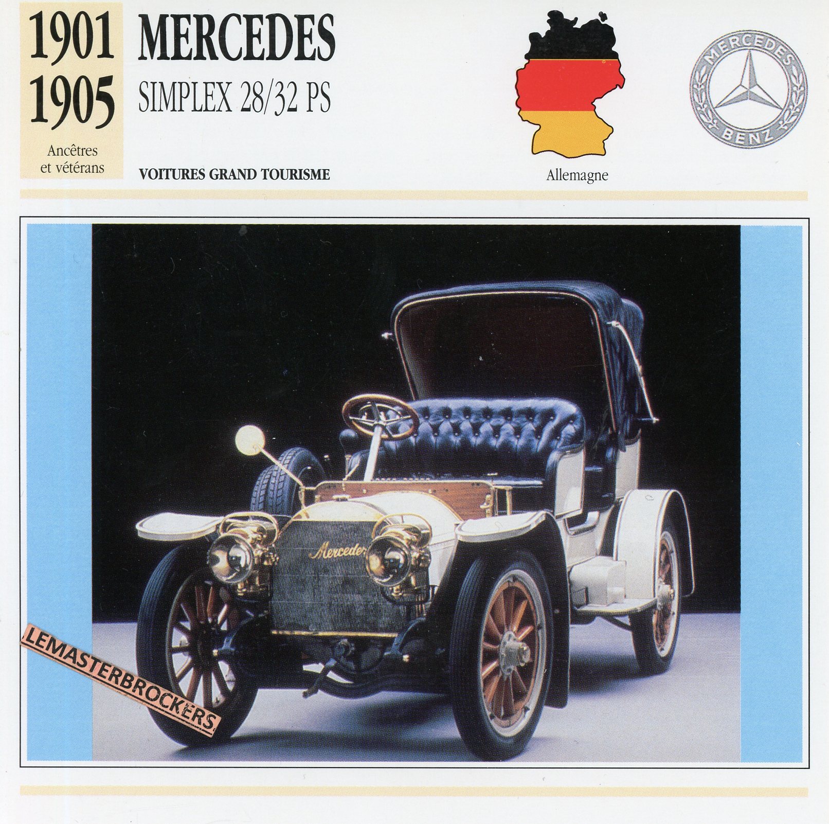 FICHE-AUTO-MERCEDES-SIMPLEX-1901-1905-LEMASTERBROCKERS-CARD-CARS-ATLAS