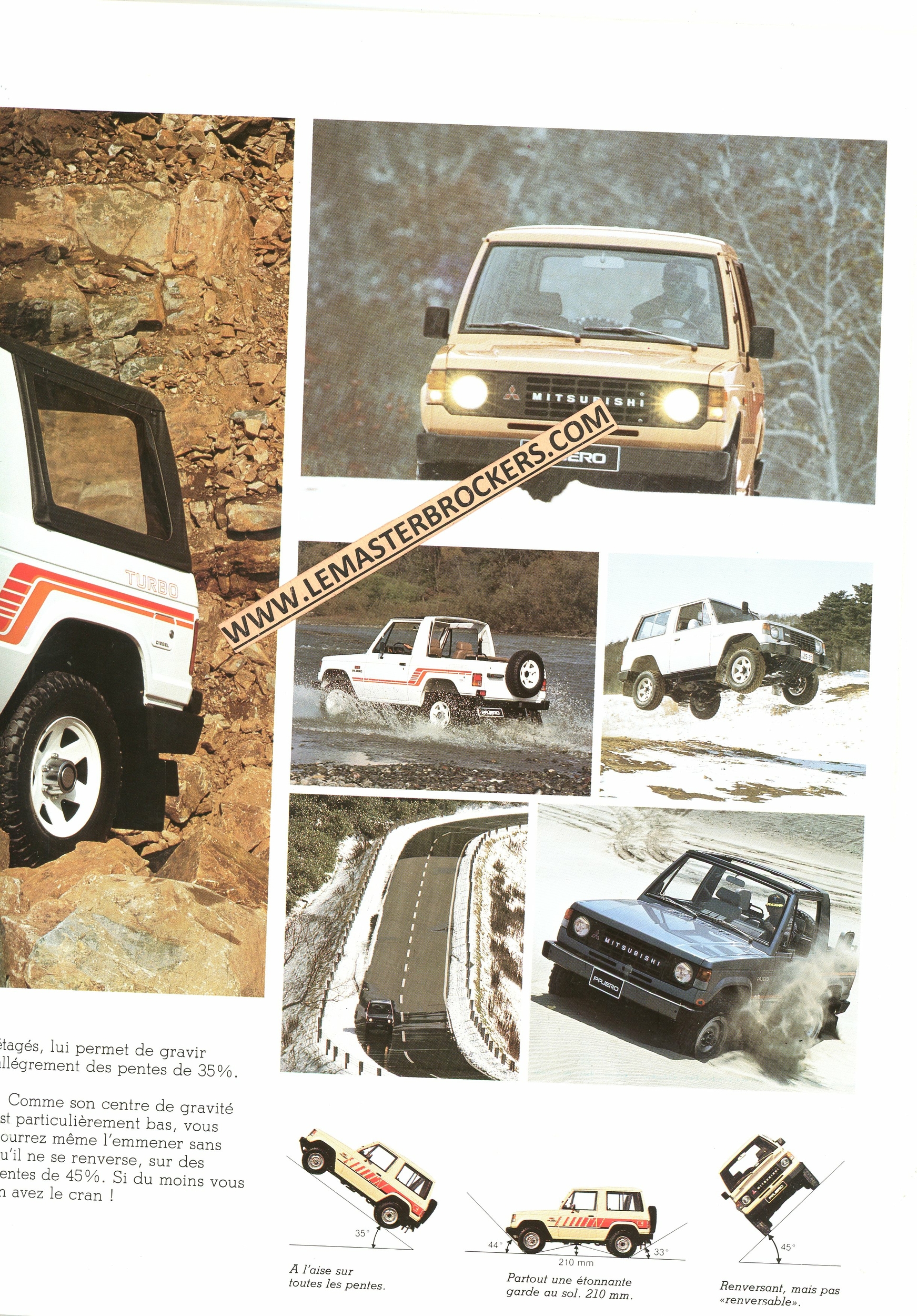 BROCHURE-MITSUBISHI-PAJERO-1984-LITERATURE-CARS-LEMASTERBROCKERS-4X4