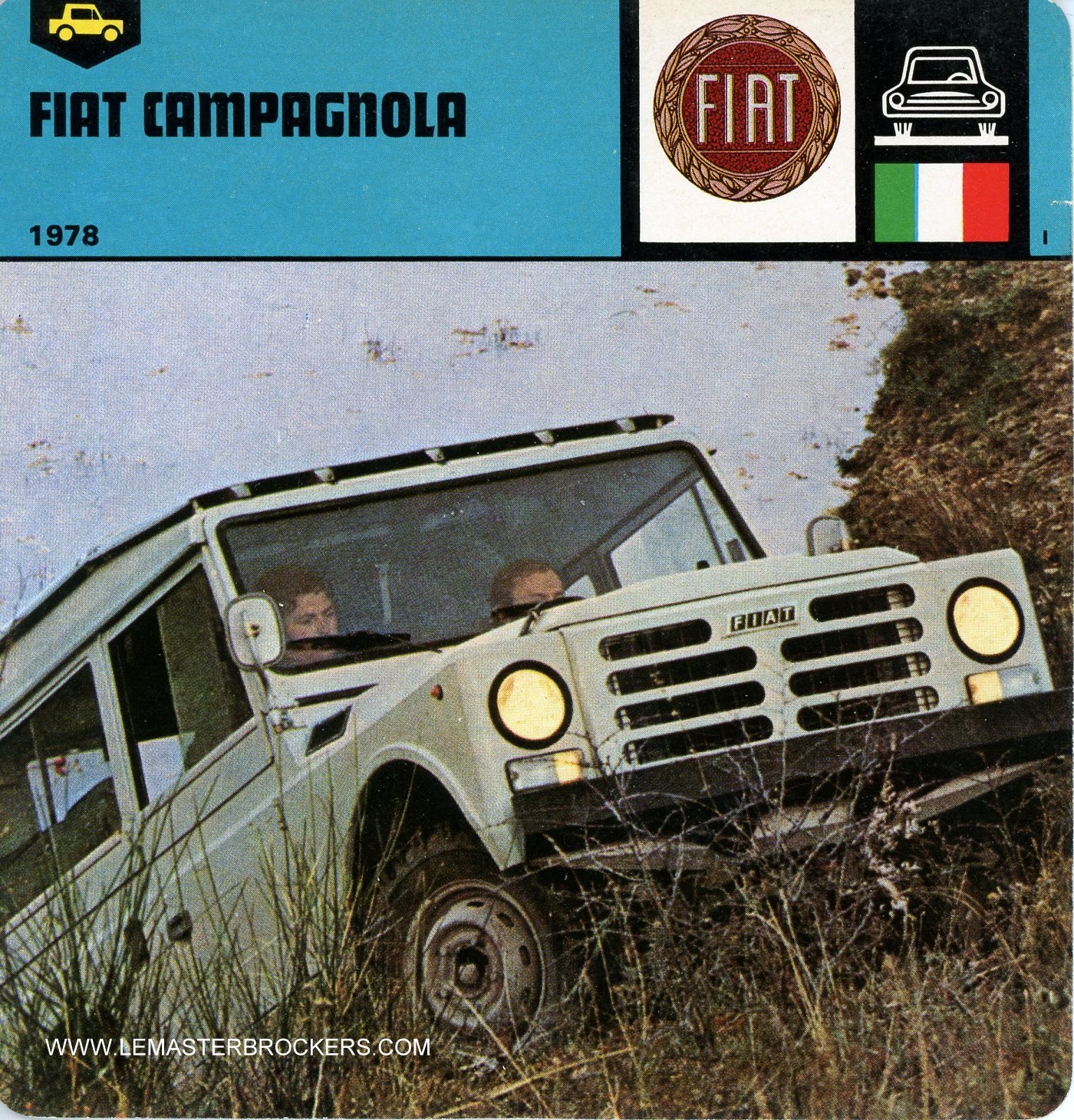 FICHE AUTO FIAT CAMPAGNOLA - 1978