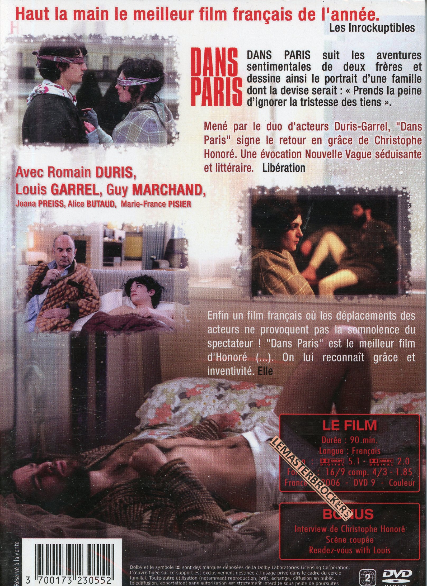 DVD-DANS-PARIS-FILM-CHRISTOPHE-HONORÉ-3700173230552-LEMASTERBROCKERS