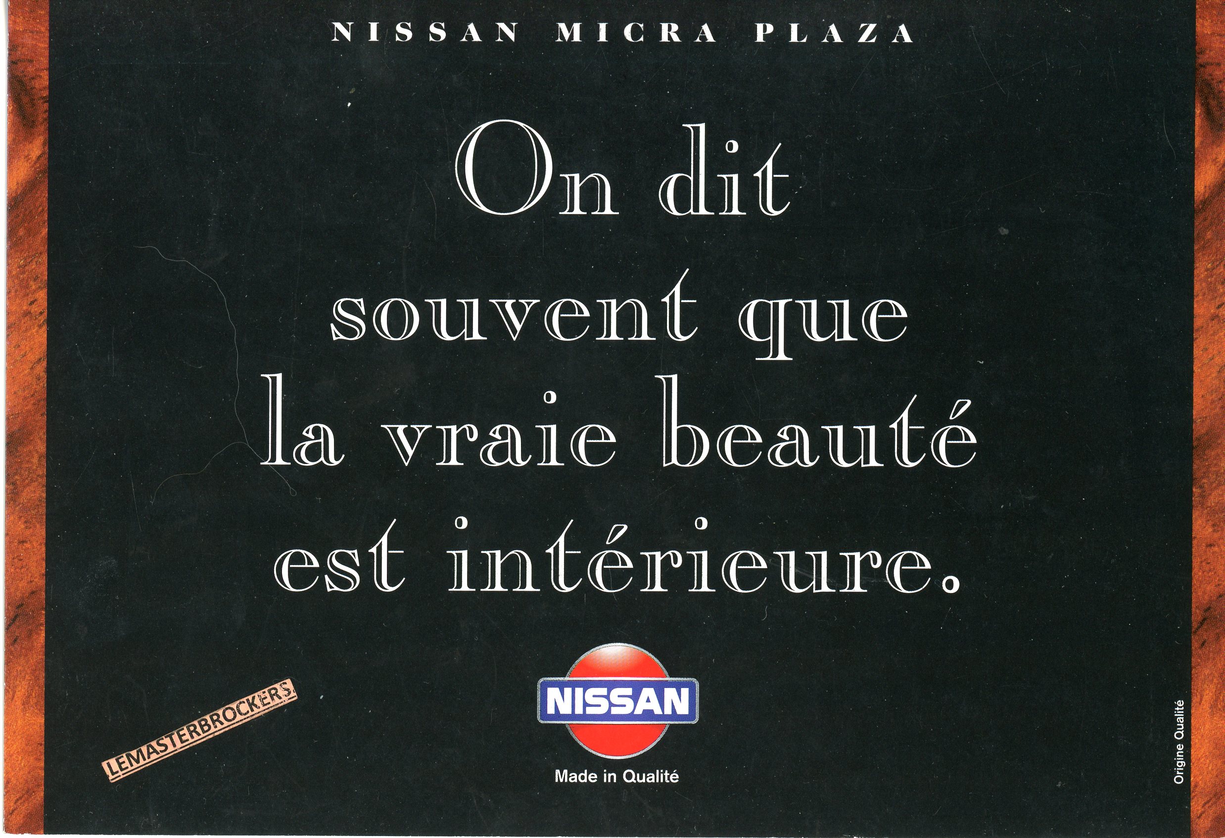 BROCHURE-AUTO-NISSAN-MICRA-PLAZA-LEMASTERBROCKERS-AUTOMOBILE-VOITURE