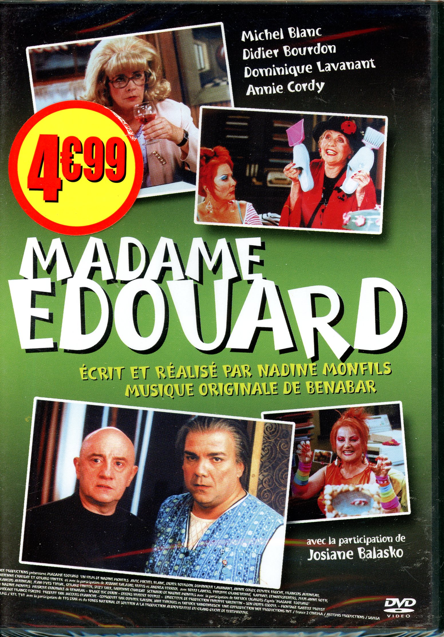 MADAME EDOUARD - M BLANC - D BOURDON - D LAVANANT - A CORDY - NEUF SOUS BLISTER