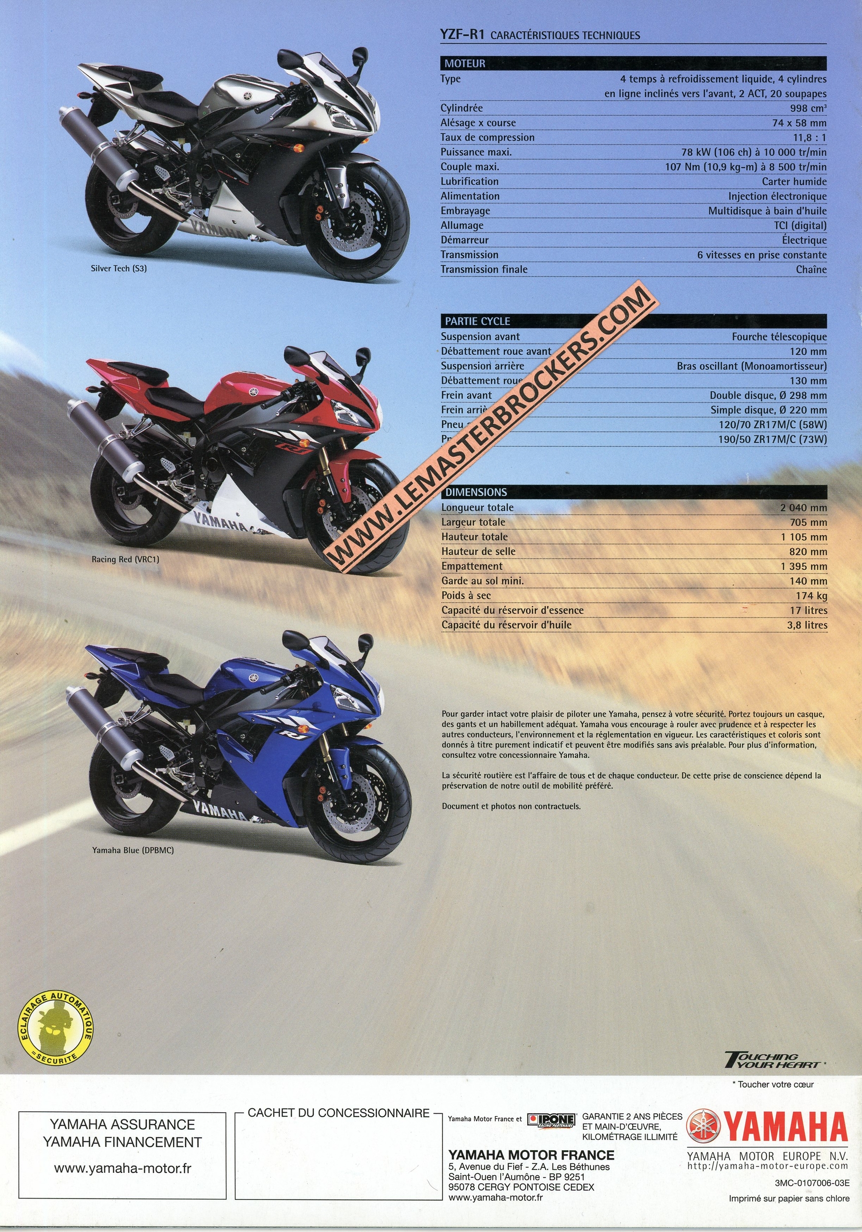 BROCHURE-MOTO-YAMAHA-YZF-R1-2003-LEMASTERBROCKERS