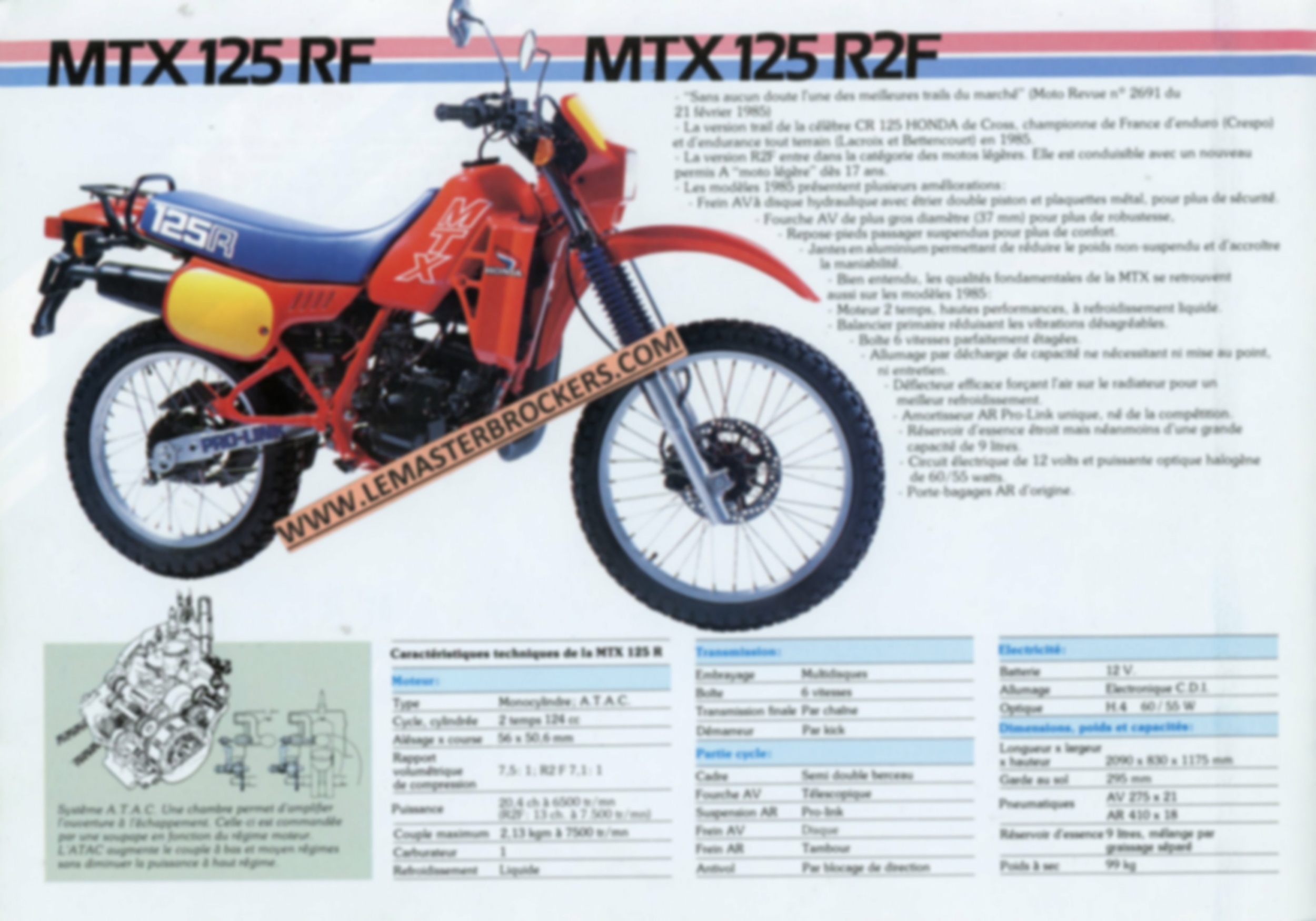 BROCHURE-MOTO-HONDA-MtX125-mtx-LEMASTERBROCKERS