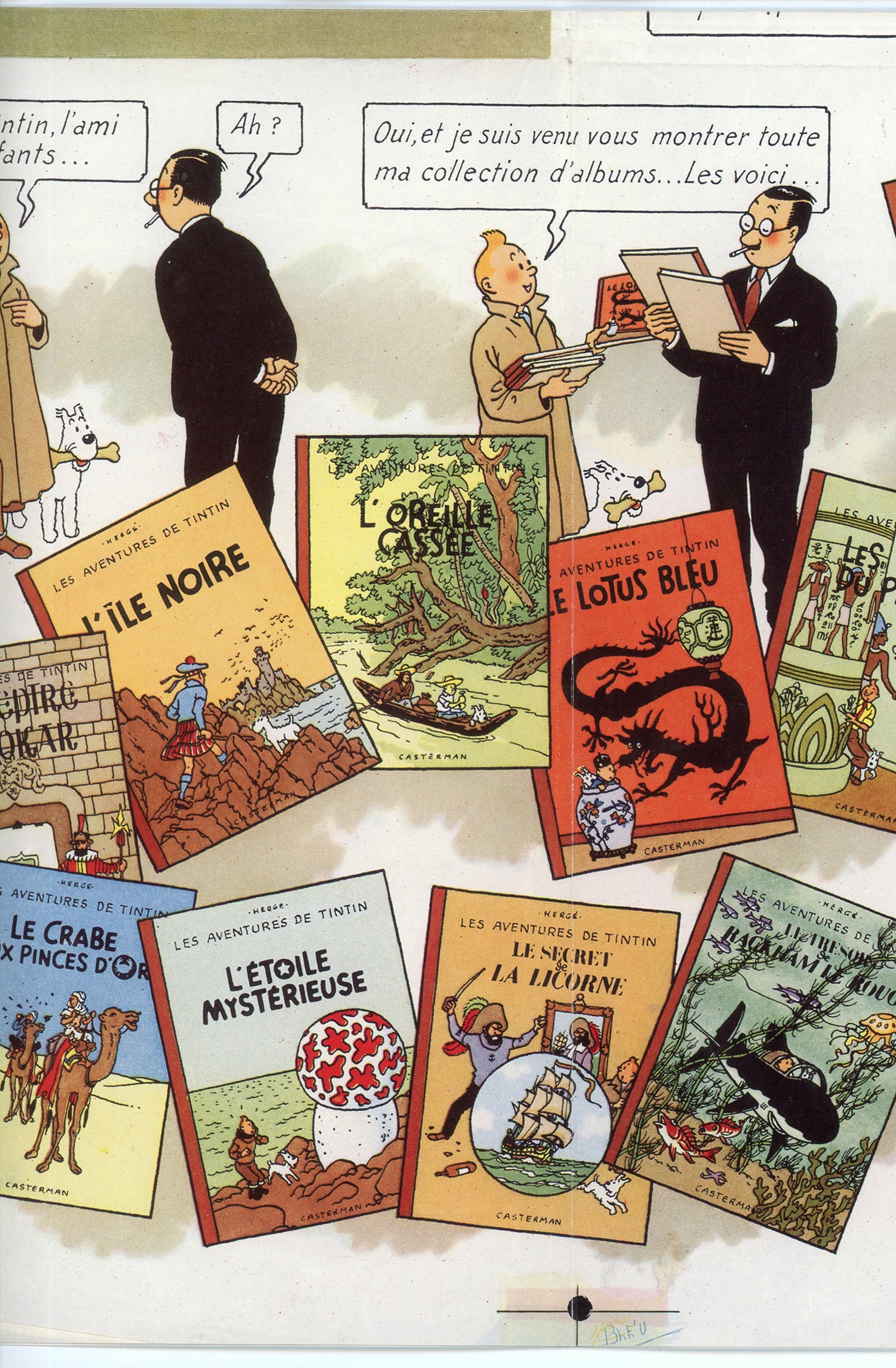 DEPLIANT-POSTER-PROSPECTUS-1947-HERGE-TINTIN-LEMASTERBROCKERS