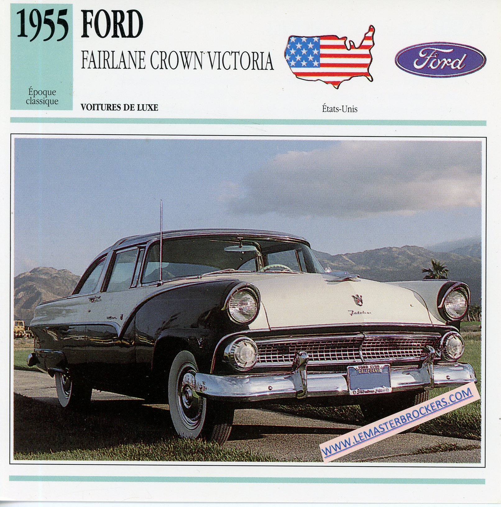 FICHE-AUTO-FORD-fairlane-crown-victoria-1955-LEMASTERBROCKERS