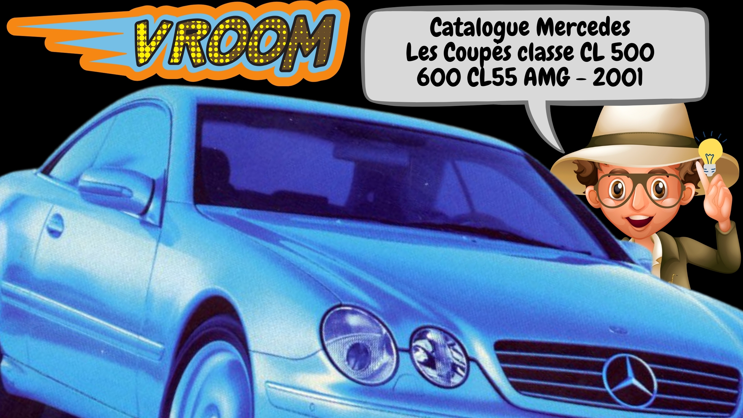 Présentation du catalogue auto de Mercedes CL de 2001
