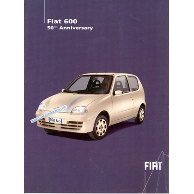 BROCHURE FIAT 600 50th ANNIVERSARY DE 2005