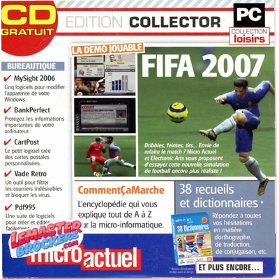 fifa-2007-cd-rom-collector-micro-actuel-pc-vintage