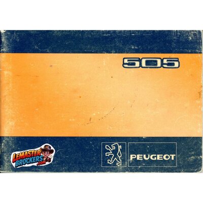 notice-peugeot-505-manuel-utilisation-entretien-original-francais