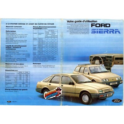 notice-ford-sierra-manuel-utilisation-entretien-original-francais