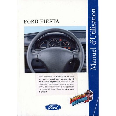 notice-ford-fiesta-1993-manuel-utilisation-original-francais