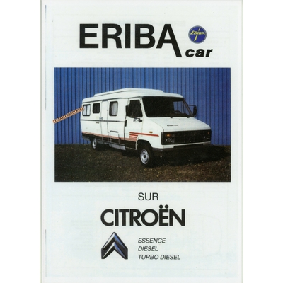 ERIBA CAR CITROËN C25 BROCHURE FAC-SIMILÉ FICHE AUTO