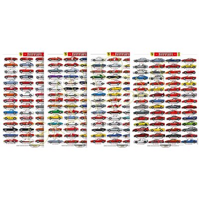 FERRARI-DIAPORAMA-POSTER- ART-DÉCO-IMPRESSION  - LEMASTERBROCKERS