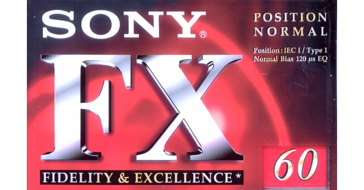 Cassette Audio Sony FX-60 - Vierge - 60 Minutes - Sous Blister - Occasion