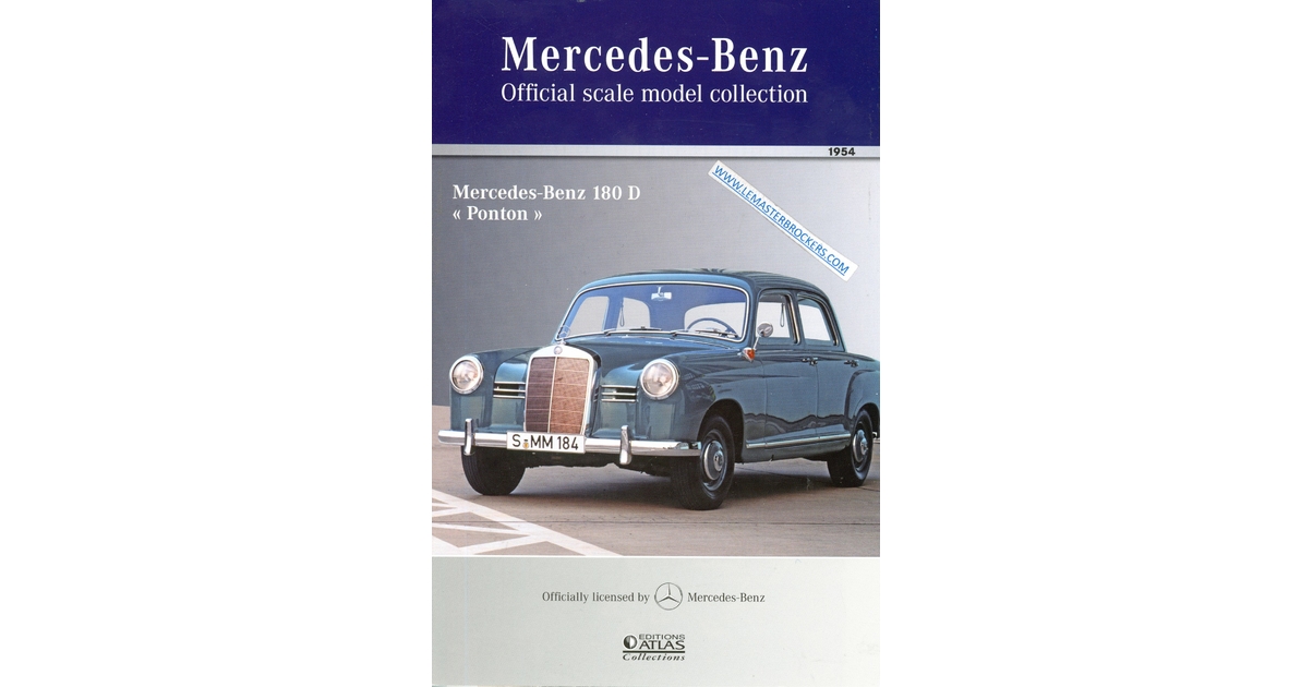Poster Rétro Mercedes 180 D Ponton – Reproduction Publicitaire Bière