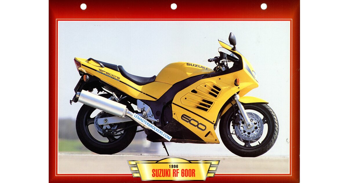 FICHE MOTO SUZUKI RF 600 R RF600R 1996 - FICHES MOTO
