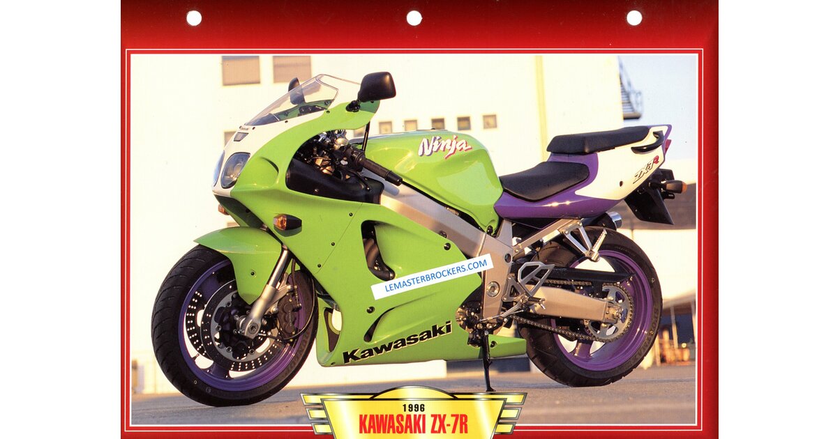 Garde-boue Avant Pour Kawasaki ZX7R P 1996 - Neuf, Couleur Noir, Pièce Générique
