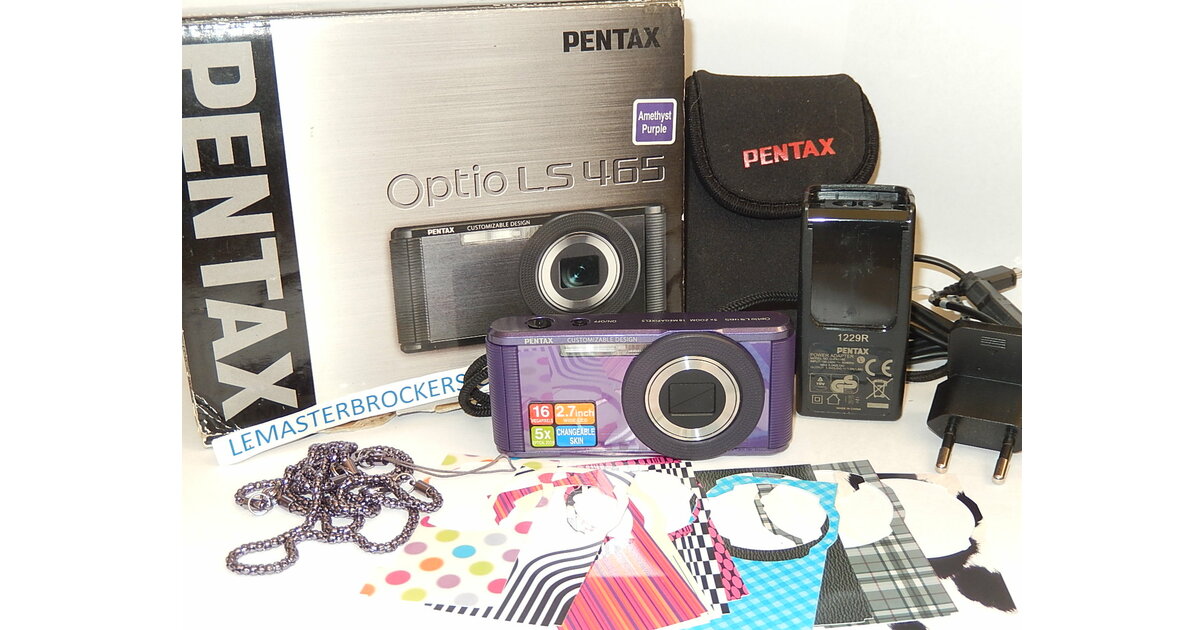 PENTAX OPTIO LS465 16MP 5X ZOOM - APPAREILS PHOTO VINTAGE