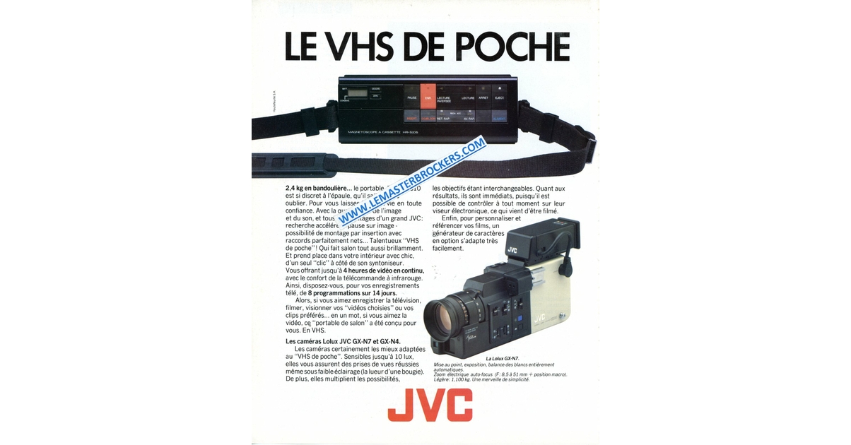 Caméra Vidéo Couleur Vintage GX-N7S - état Fonctionnel (occasion)