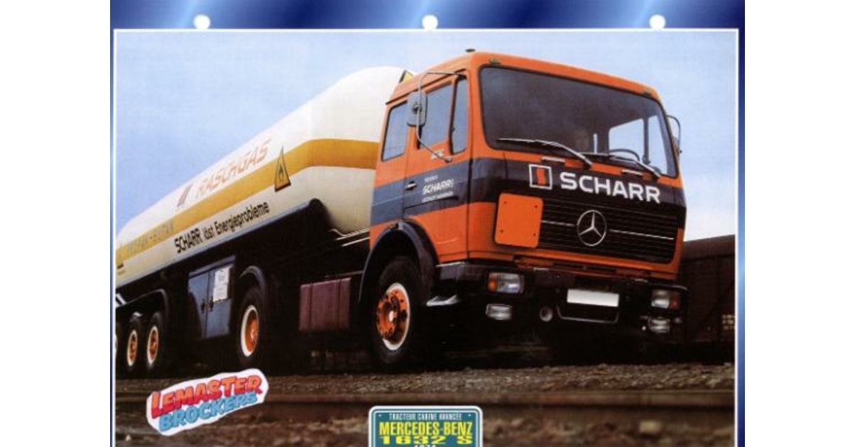 302S 1974'S Solido 361 France Mercedes LP 1418 Camion Echelle 1:50 + Boite