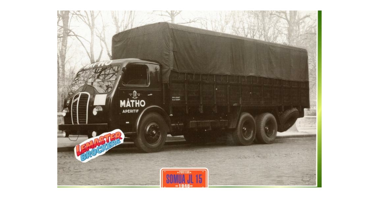 Camion Joustra SOMUA Benne Basculante Longue - 42 Cm - Tôle - Réf 456 - 1958 - France