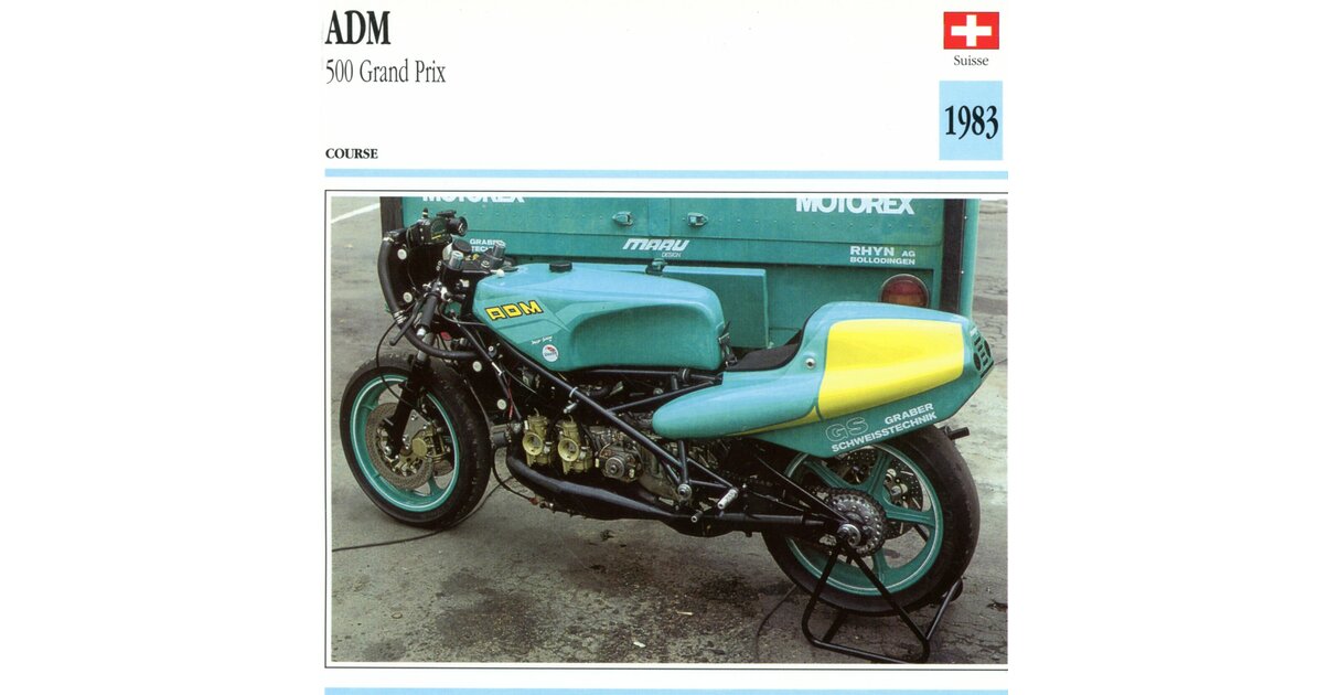 FICHE MOTO ADM 500 GRAND PRIX 1983
