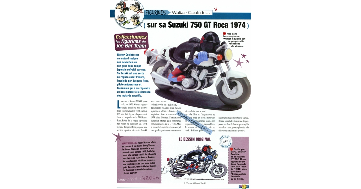 FIGURINE JOE BAR team Walter Coulede Suzuki GT 750 EUR 10,00 - FR